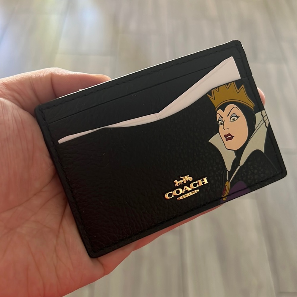 Coach X Disney Villains Card Case With Evil Queen Motif